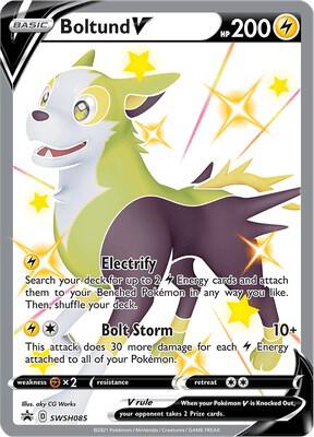Boltund V SWSH085 (SWSH: Sword & Shield Promo Cards)  - Holofoil | Good Games Adelaide SA