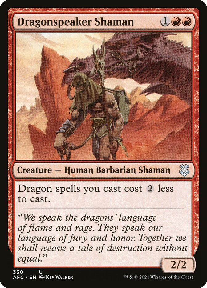 Dragonspeaker Shaman 330 (Commander: Adventures in the Forgotten Realms)  | Good Games Adelaide SA