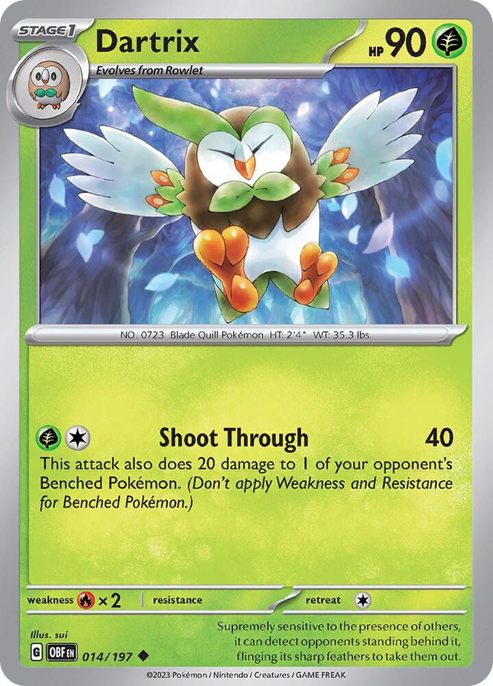 Dartrix 014/197 (SV03: Obsidian Flames)  | Good Games Adelaide SA