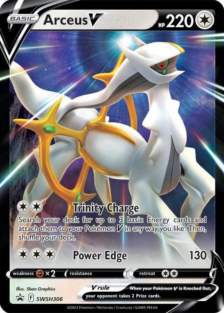 Arceus V SWSH306 (SWSH: Sword & Shield Promo Cards)  - Holofoil | Good Games Adelaide SA