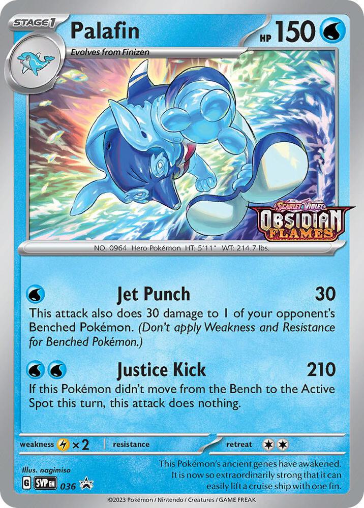 Palafin Prerelease 036 (SV: Scarlet & Violet Promo Cards)  - Holofoil | Good Games Adelaide SA