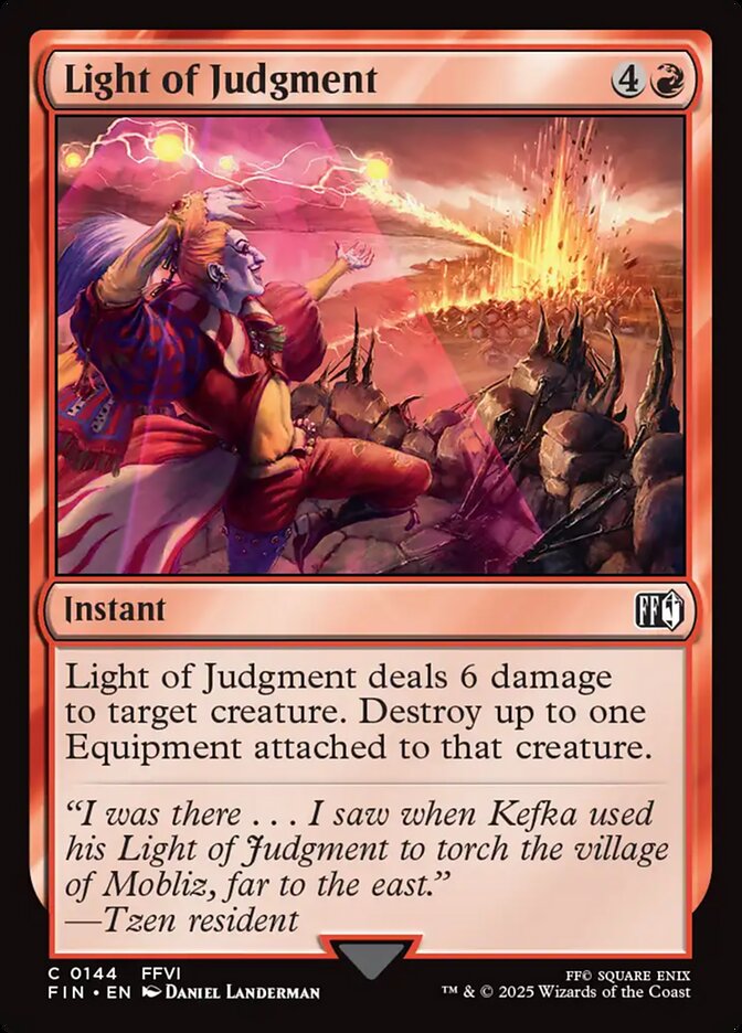 Light of Judgment 144 (FINAL FANTASY)  - Foil | Good Games Adelaide SA