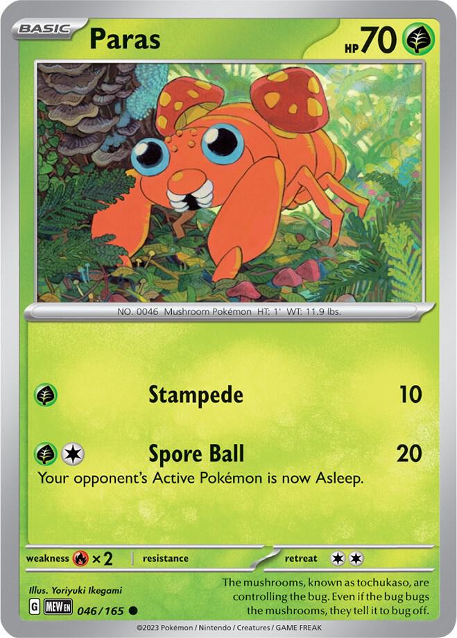 Paras 046/165 (SV: Scarlet & Violet 151)  | Good Games Adelaide SA