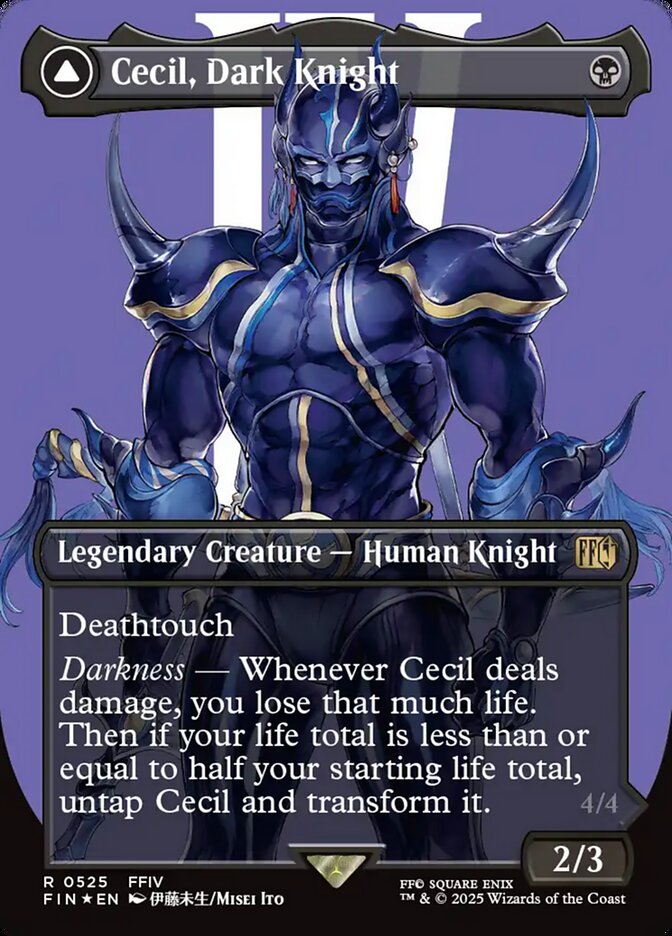 Cecil, Dark Knight // Cecil, Redeemed Paladin 525 (FINAL FANTASY)  - Foil | Good Games Adelaide SA