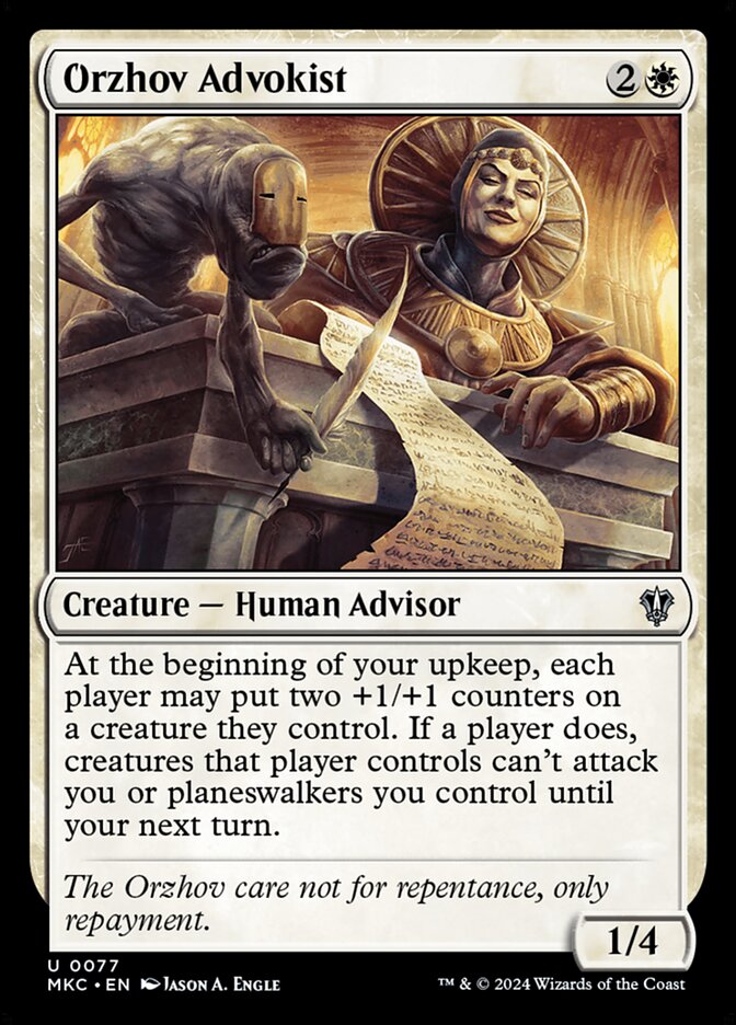 Orzhov Advokist 77 (Commander: Murders at Karlov Manor)  | Good Games Adelaide SA