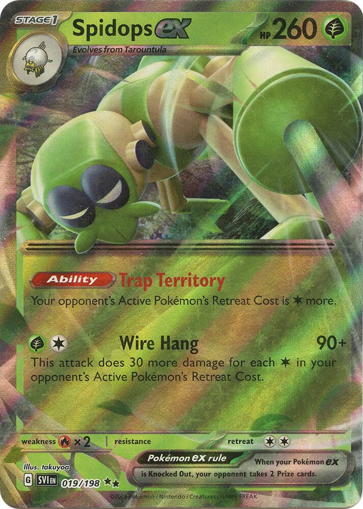 Spidops ex 019/198 (SV01: Scarlet & Violet Base Set)  - Holofoil | Good Games Adelaide SA
