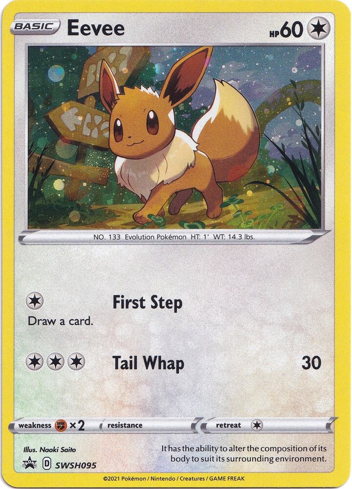 Eevee SWSH095 (SWSH: Sword & Shield Promo Cards)  - Holofoil | Good Games Adelaide SA