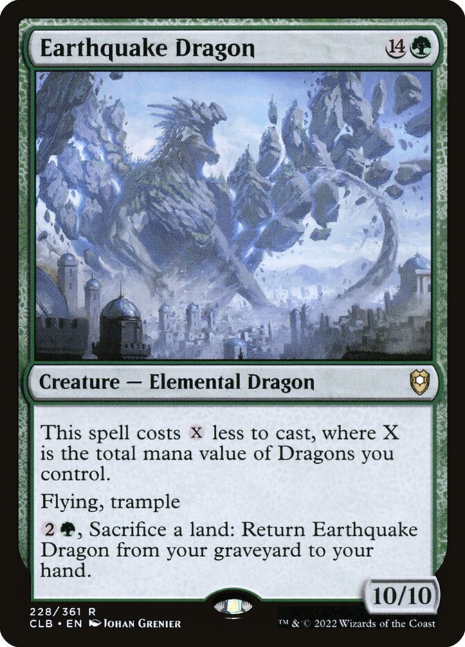 Earthquake Dragon 228 (Commander Legends: Battle for Baldur's Gate)  | Good Games Adelaide SA