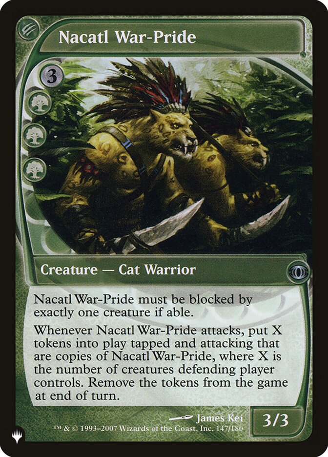 Nacatl War-Pride 147/180 (The List Reprints)  | Good Games Adelaide SA