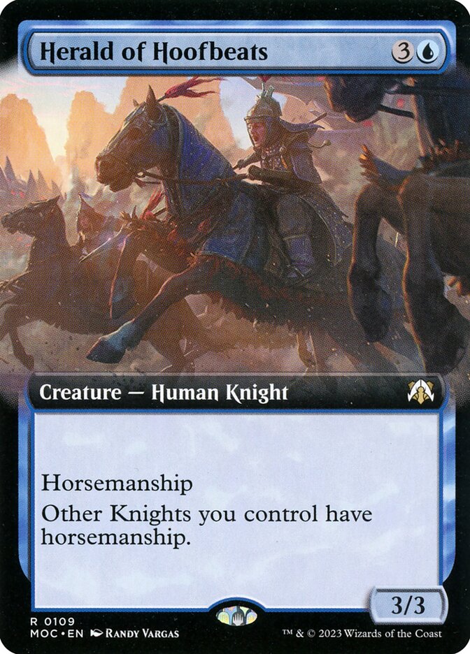 Herald of Hoofbeats 109 (Commander: March of the Machine)  - Extended Art | Good Games Adelaide SA
