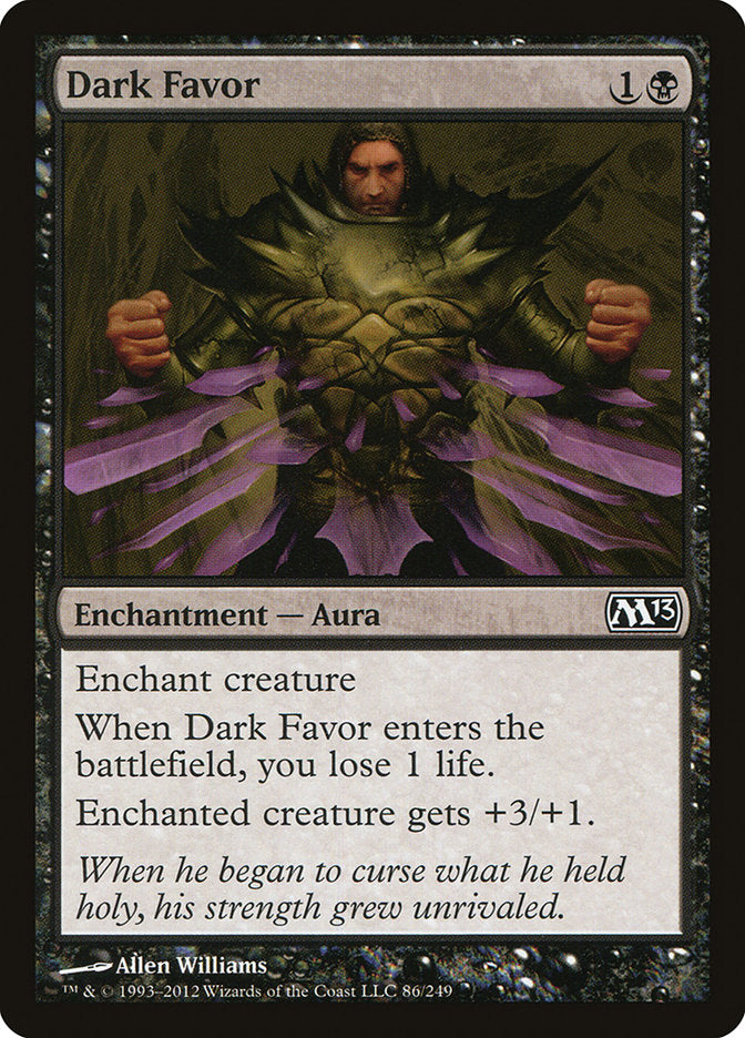 Dark Favor 86 (Magic 2013 (M13))  - Foil | Good Games Adelaide SA