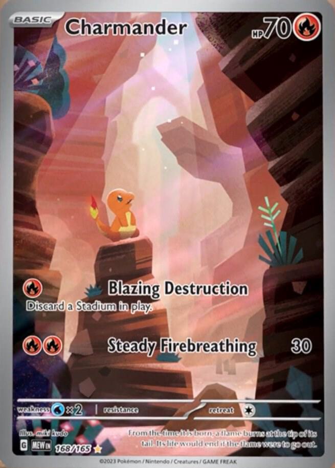 Charmander 168 165 168/165 (SV: Scarlet & Violet 151)  - Holofoil | Good Games Adelaide SA