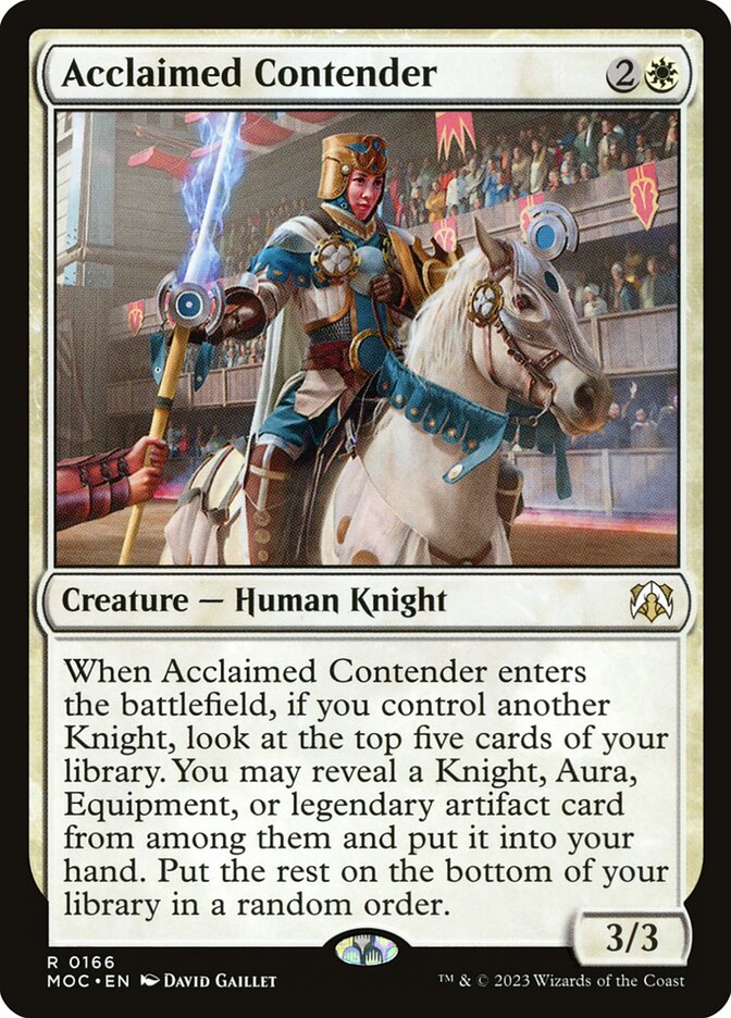 Acclaimed Contender 166 (Commander: March of the Machine)  | Good Games Adelaide SA