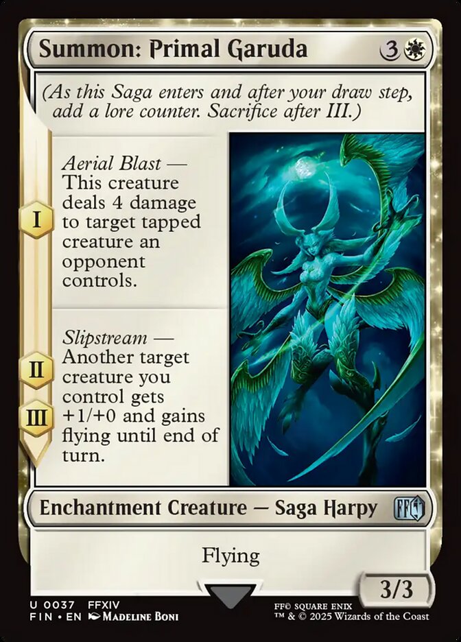 Summon: Primal Garuda 37 (FINAL FANTASY)  - Foil | Good Games Adelaide SA