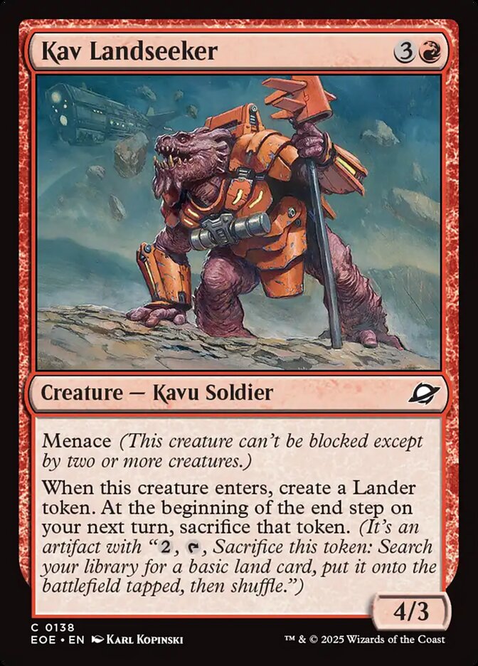 Kav Landseeker 138 (Edge of Eternities)  - Foil | Good Games Adelaide SA