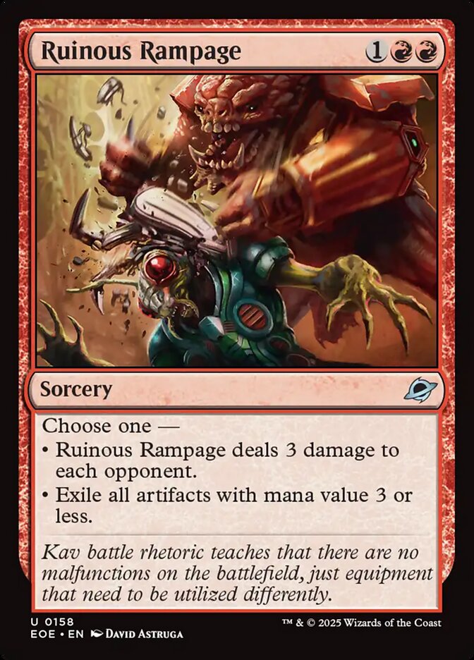Ruinous Rampage 158 (Edge of Eternities)  - Foil | Good Games Adelaide SA