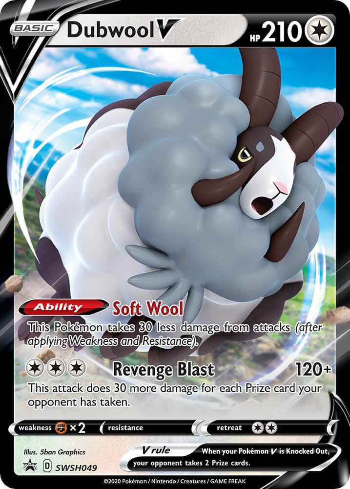 Dubwool V SWSH049 (SWSH: Sword & Shield Promo Cards)  - Holofoil | Good Games Adelaide SA