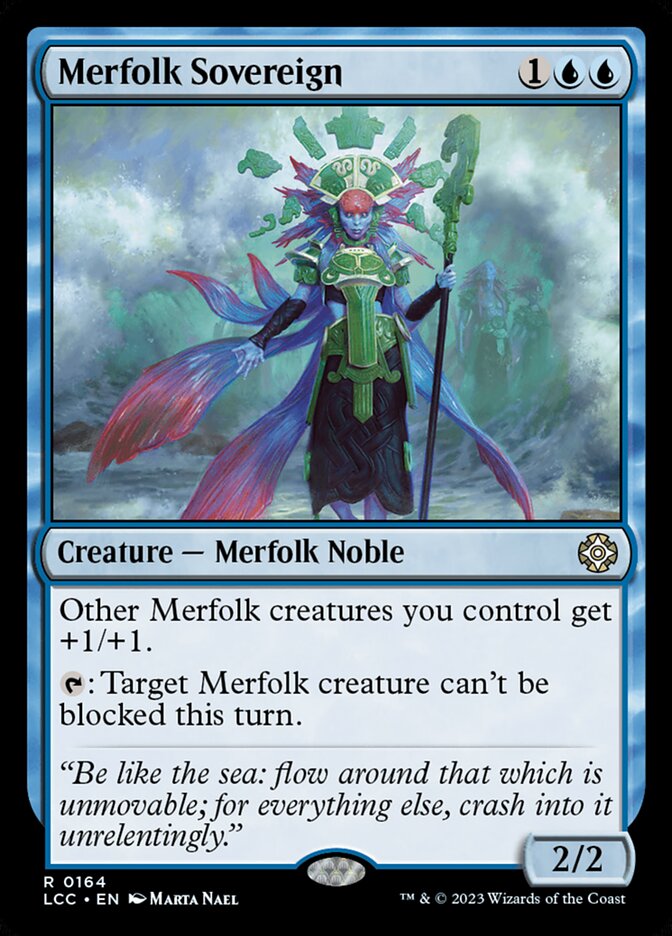 Merfolk Sovereign 164 (Commander: The Lost Caverns of Ixalan)  | Good Games Adelaide SA