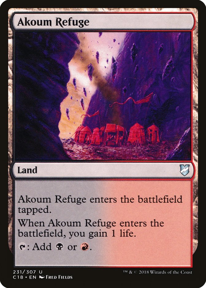 Akoum Refuge 231 (Commander 2018)  | Good Games Adelaide SA