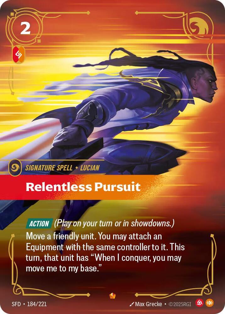 Relentless Pursuit 184/221 (Spiritforged)  - Foil | Good Games Adelaide SA