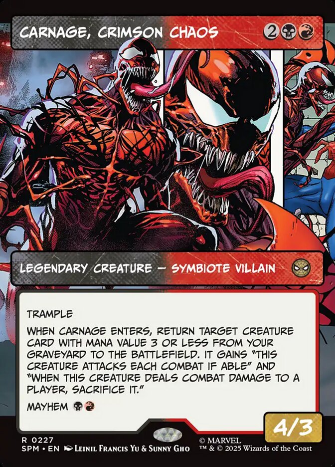 Carnage, Crimson Chaos 227 (Marvel's Spider-Man)  - Foil | Good Games Adelaide SA