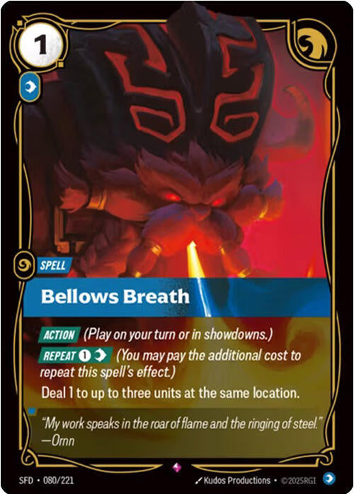 Bellows Breath 080/221 (Spiritforged)  - Foil | Good Games Adelaide SA