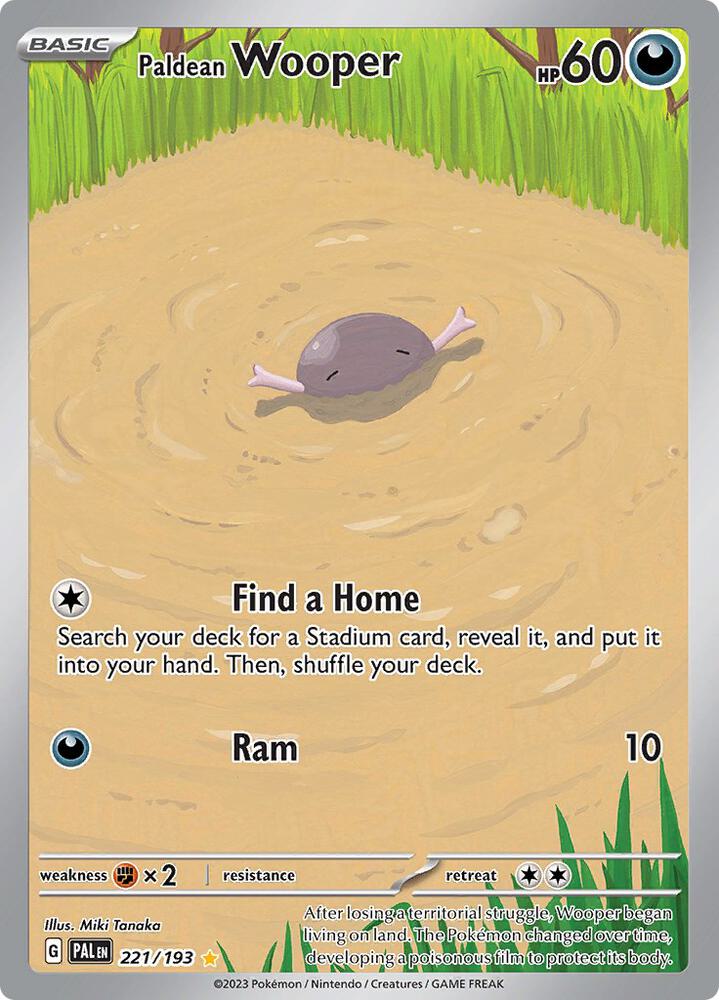 Paldean Wooper 221/193 (SV02: Paldea Evolved)  - Holofoil | Good Games Adelaide SA