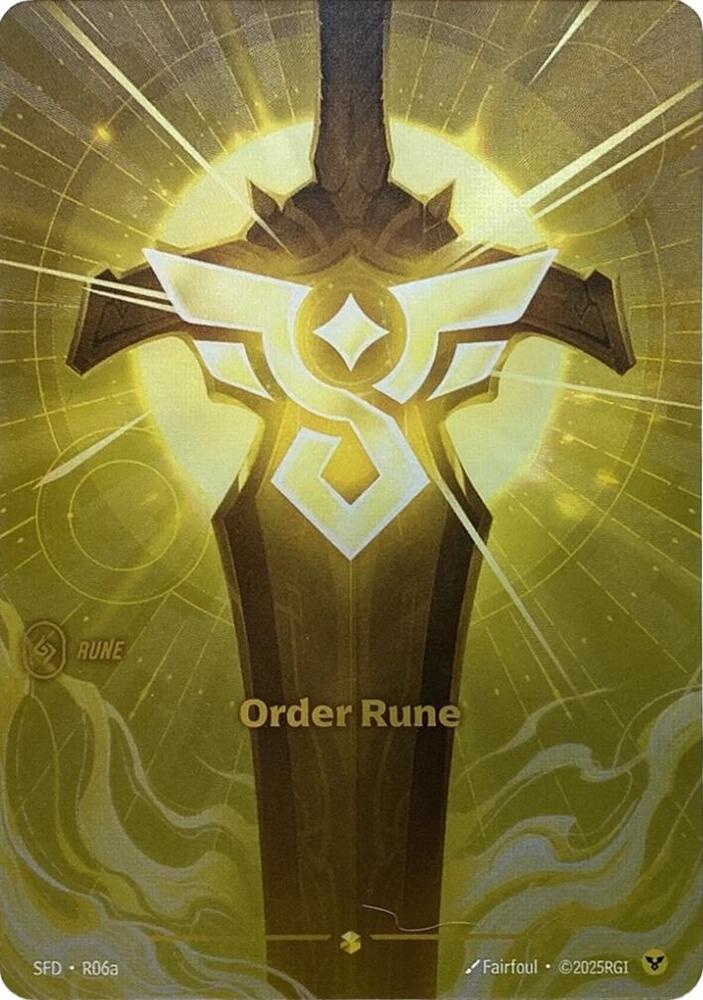Order Rune Alternate Art R06a (Spiritforged)  - Foil | Good Games Adelaide SA