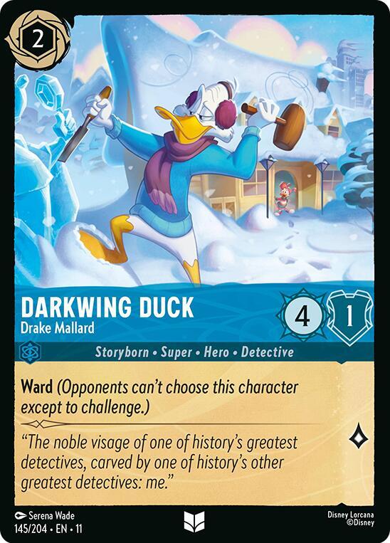 Darkwing Duck Drake Mallard 145/204 (Winterspell)  - Cold Foil | Good Games Adelaide SA