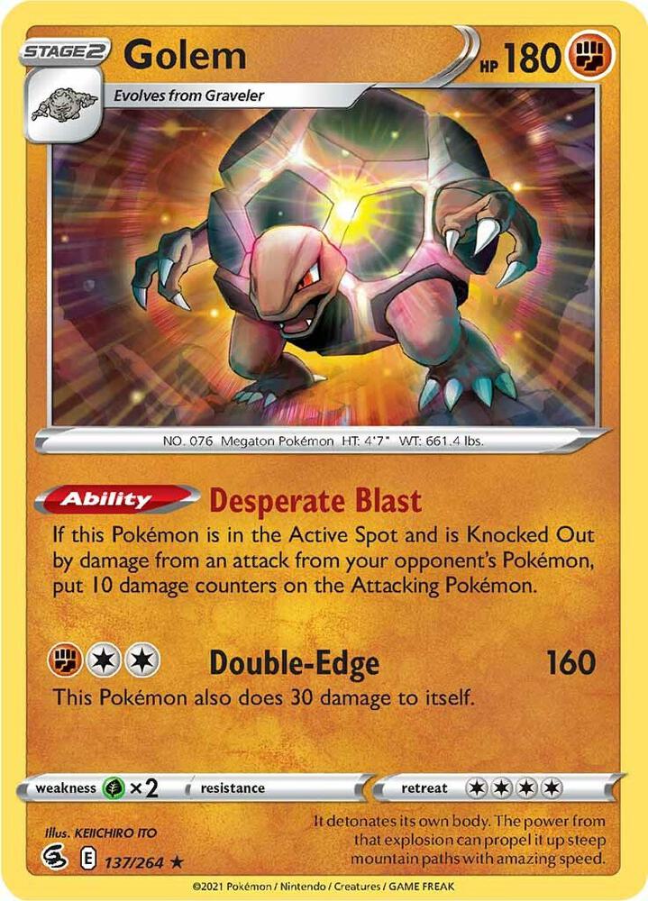 Golem 137/264 (SWSH08: Fusion Strike)  | Good Games Adelaide SA