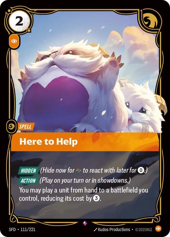 Here to Help 111/221 (Spiritforged)  - Foil | Good Games Adelaide SA