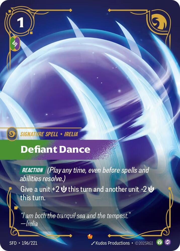 Defiant Dance 196/221 (Spiritforged)  - Foil | Good Games Adelaide SA