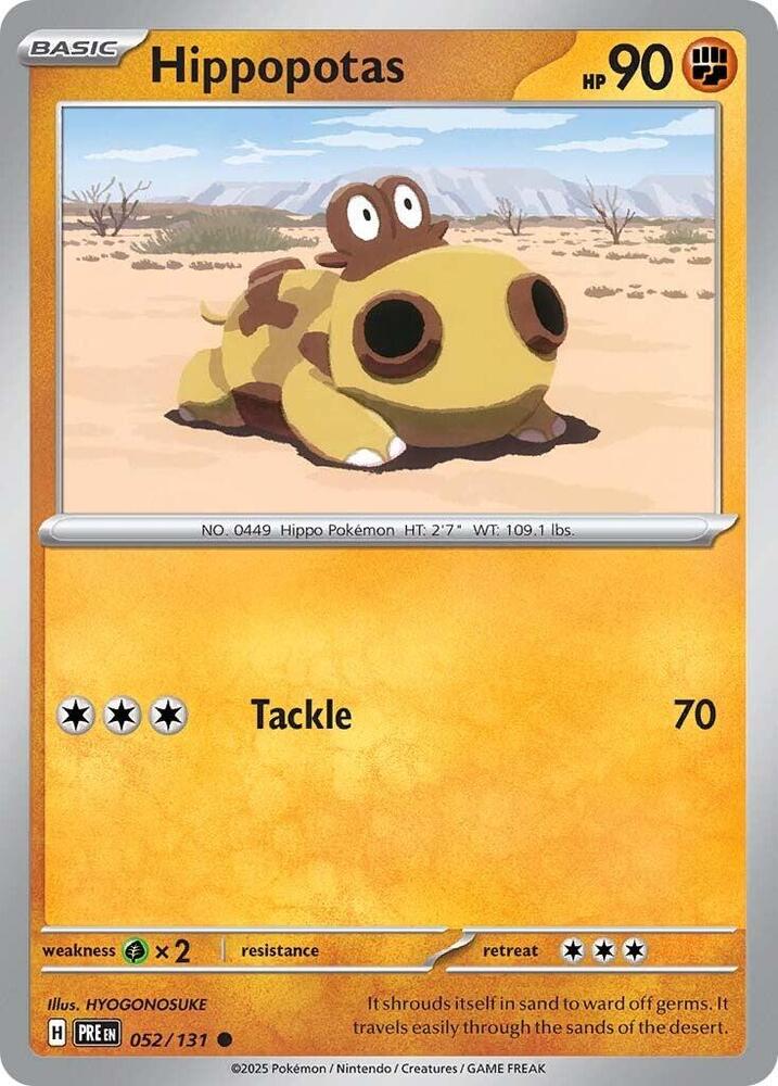 Hippopotas 052/131 (SV: Prismatic Evolutions)  | Good Games Adelaide SA