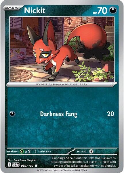 Nickit 089/132 (ME01: Mega Evolution)  - Reverse Holofoil | Good Games Adelaide SA