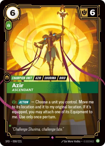 Azir Ascendant 050/221 (Spiritforged)  - Foil | Good Games Adelaide SA