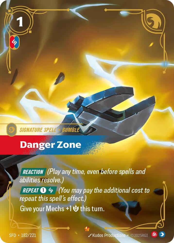 Danger Zone 182/221 (Spiritforged)  - Foil | Good Games Adelaide SA