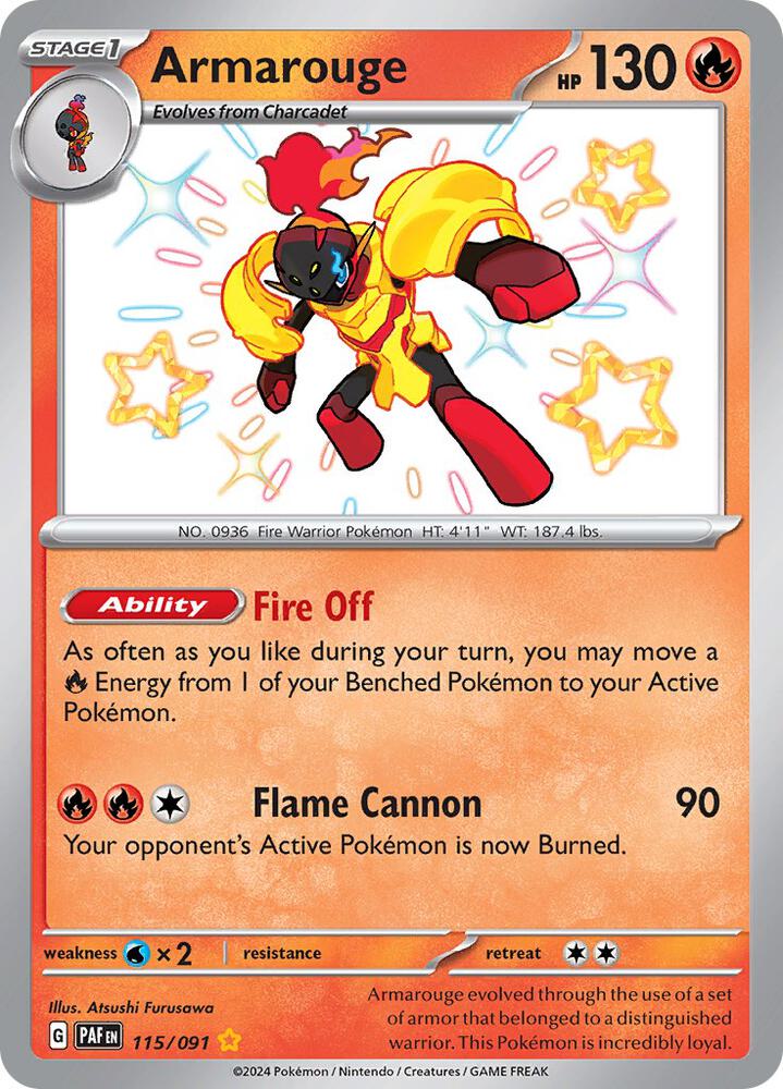 Armarouge 115/091 (SV: Paldean Fates)  - Holofoil | Good Games Adelaide SA