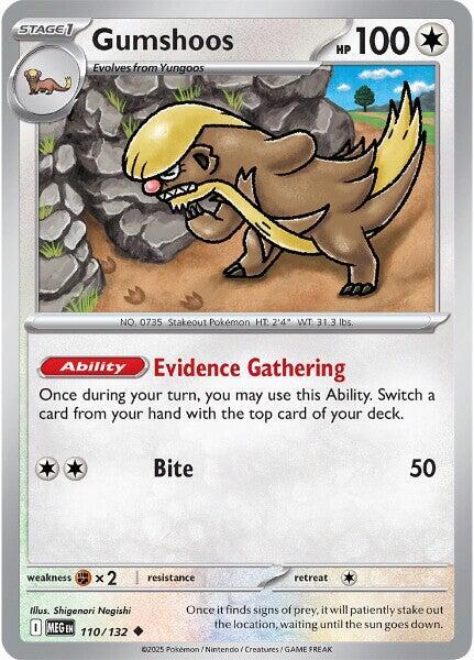 Gumshoos 110/132 (ME01: Mega Evolution)  | Good Games Adelaide SA