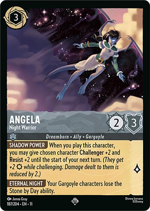 Angela Night Warrior 187/204 (Winterspell)  | Good Games Adelaide SA
