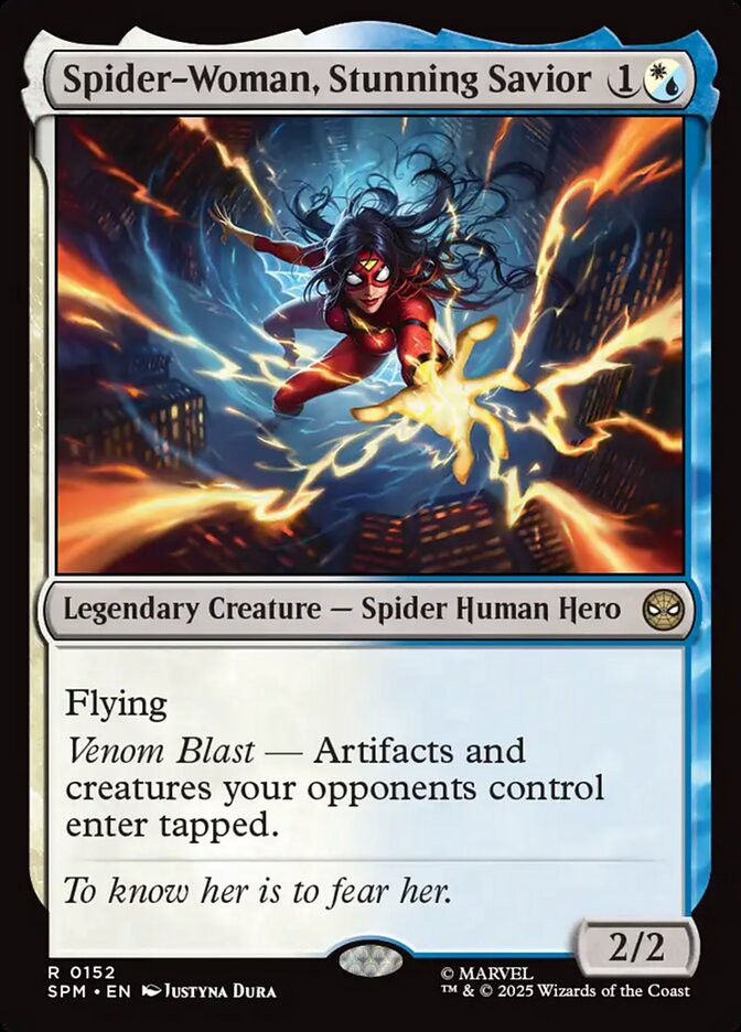Spider Woman Stunning Savior 152 (Marvel's Spider-Man)  - Foil | Good Games Adelaide SA