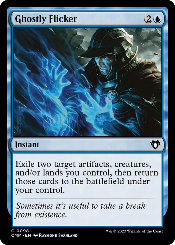 Ghostly Flicker 98 (Commander Masters)  - Foil | Good Games Adelaide SA