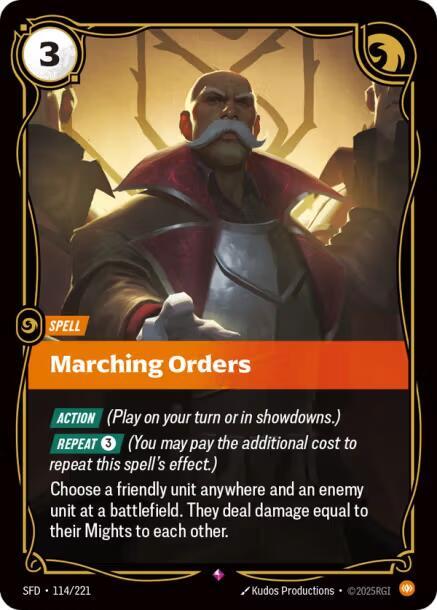 Marching Orders 114/221 (Spiritforged)  - Foil | Good Games Adelaide SA