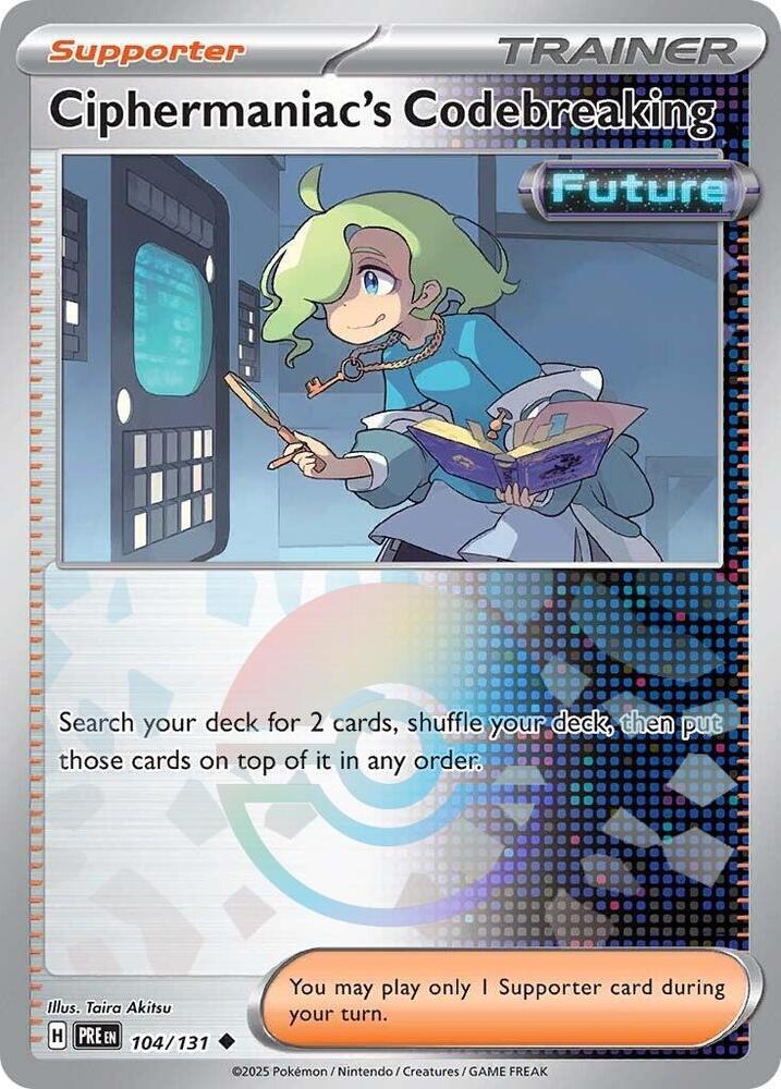 Ciphermaniac's Codebreaking 104/131 (SV: Prismatic Evolutions)  - Holofoil | Good Games Adelaide SA