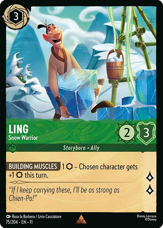 Ling Snow Warrior 75/204 (Winterspell)  | Good Games Adelaide SA