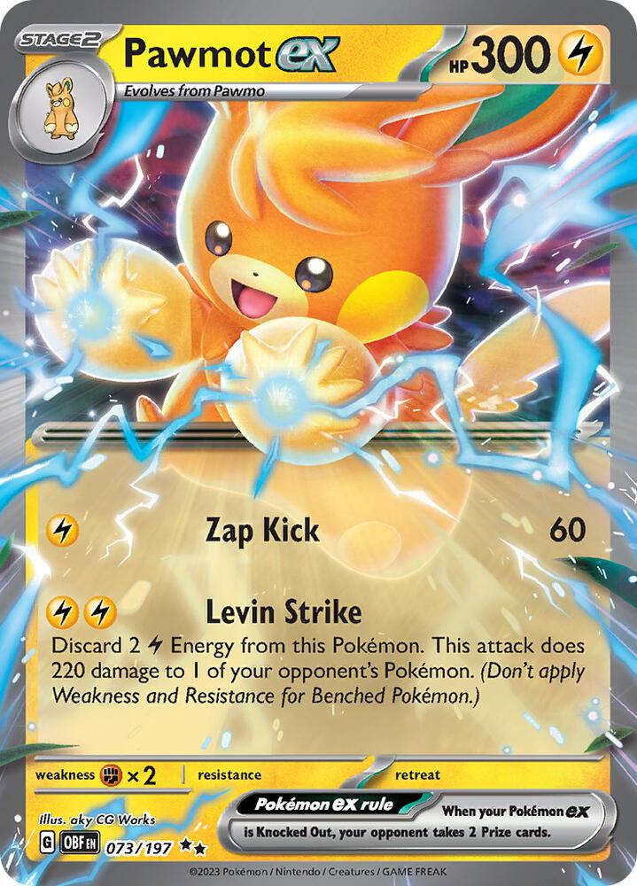 Pawmot ex 073/197 (SV03: Obsidian Flames)  - Holofoil | Good Games Adelaide SA