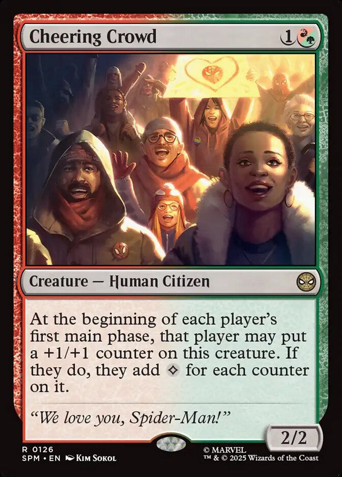 Cheering Crowd 126 (Marvel's Spider-Man)  - Foil | Good Games Adelaide SA
