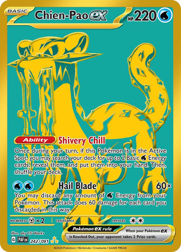 Chien Pao ex 242/091 (SV: Paldean Fates)  - Holofoil | Good Games Adelaide SA