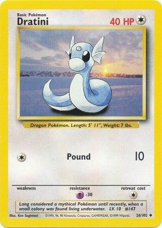 Dratini 026/102 (Base Set)  - Unlimited Normal | Good Games Adelaide SA