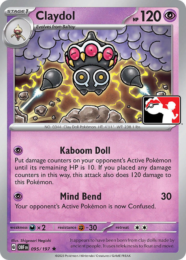 Claydol Series 4 095/197 (Prize Pack Series Cards)  | Good Games Adelaide SA