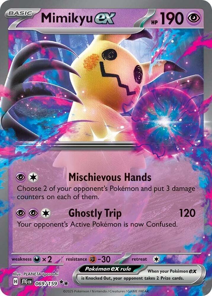 Mimikyu ex 069/159 (SV09: Journey Together)  - Holofoil | Good Games Adelaide SA